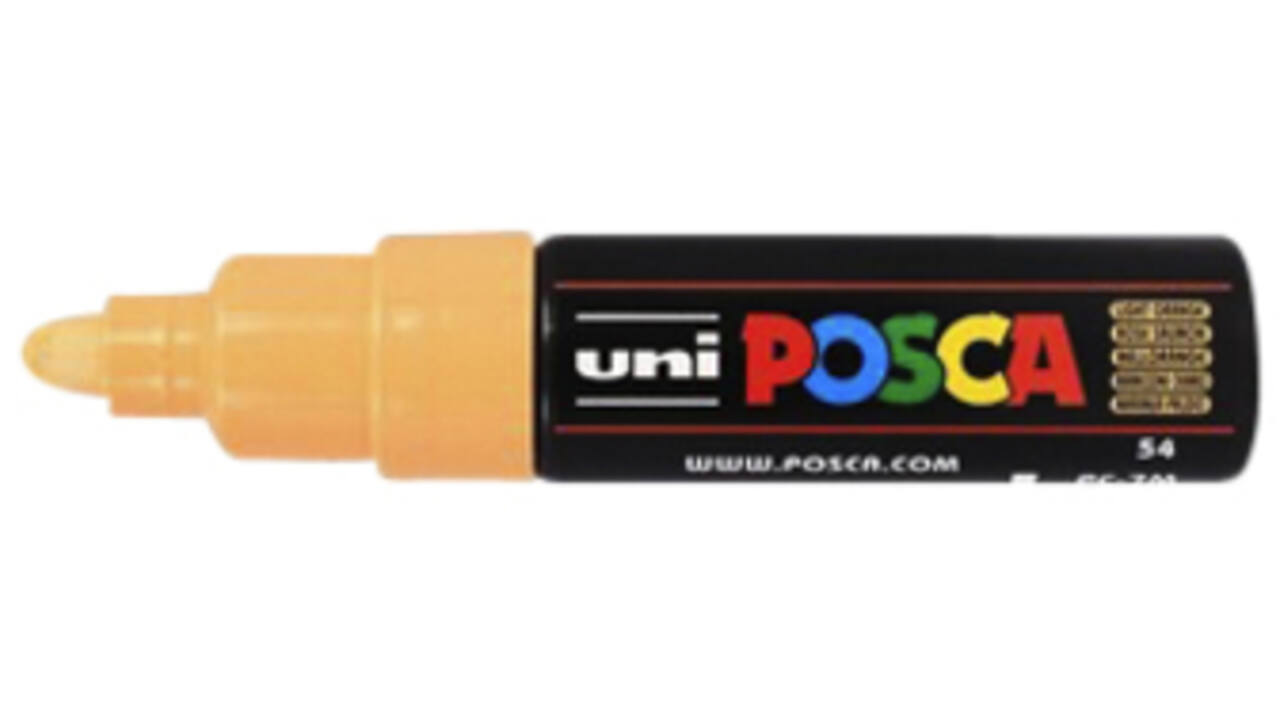 Verfstift Posca PC7M breed zalmroze