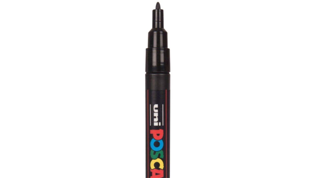 Verfstift Posca PC3M fijn assorti set à 8 stuks