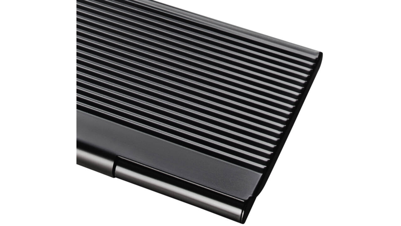 Visitekaarthouder Sigel VZ134 voor 20 kaarten 91x58mm aluminium mat zwart