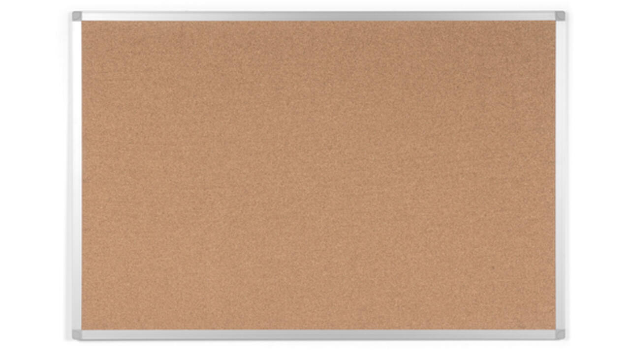 Prikbord Quantore 90x60cm kurk