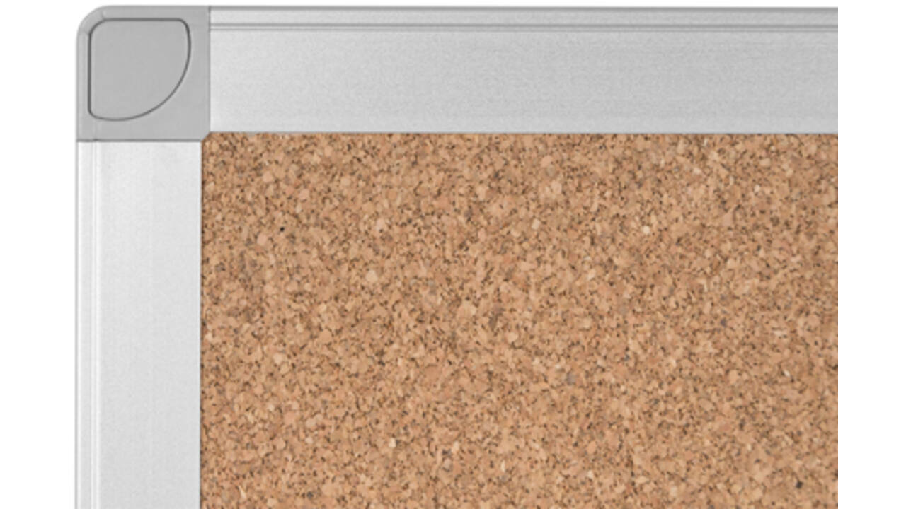 Prikbord Quantore 60x45cm kurk