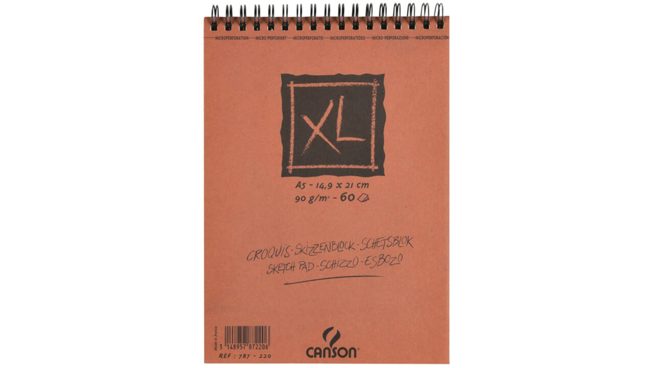 Schetsblok Canson XL A5 60v 90gr spiraal