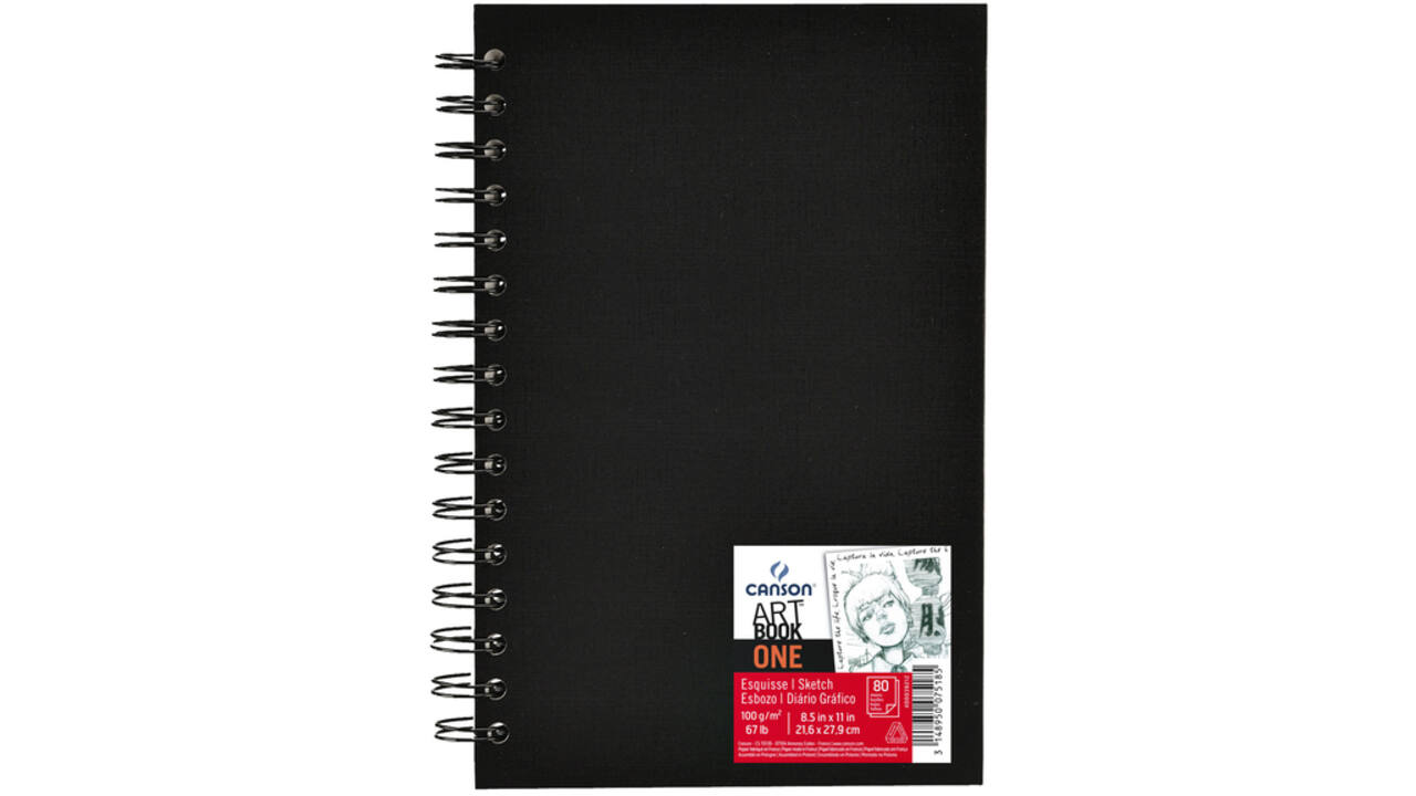 Tekenboek Canson One 21.6xx27.9cm 80v 100gr spiraal