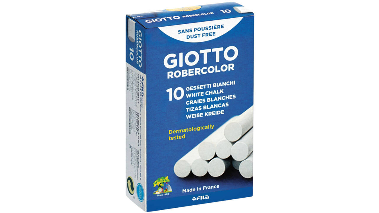 Schoolbordkrijt Giotto wit doos à 10 stuks