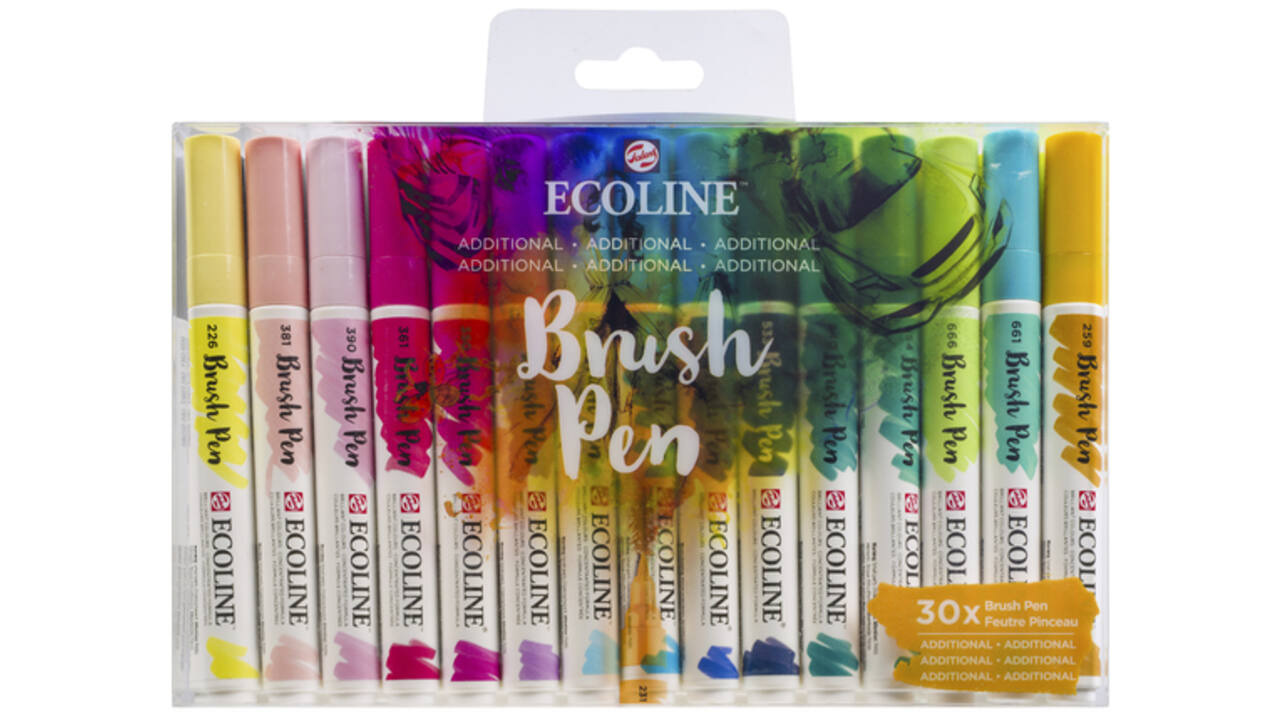 Brushpen Talens Ecoline Additional set à 30 stuks