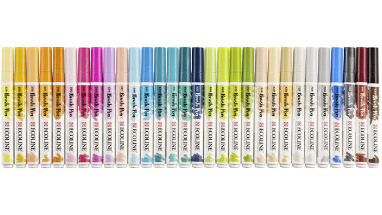 Brushpen Talens Ecoline Additional set à 30 stuks
