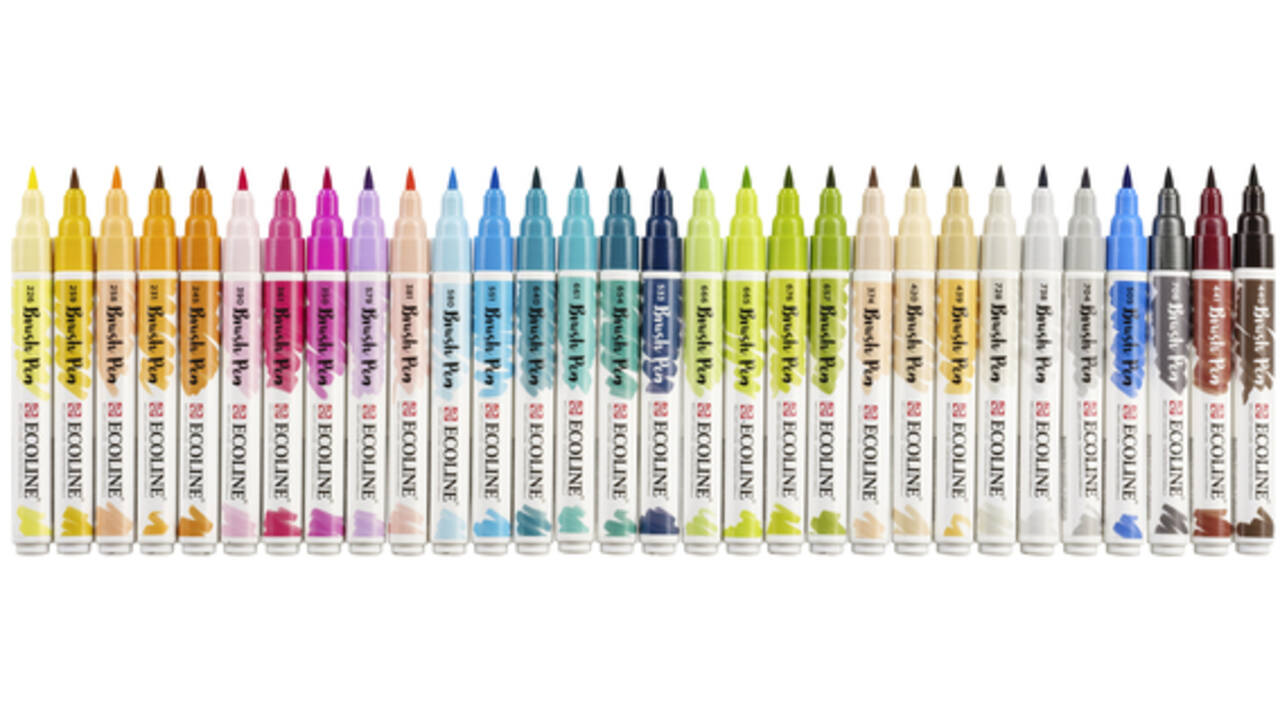 Brushpen Talens Ecoline Additional set à 30 stuks
