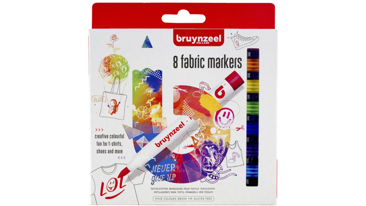 Viltstift Bruynzeel textiel assorti