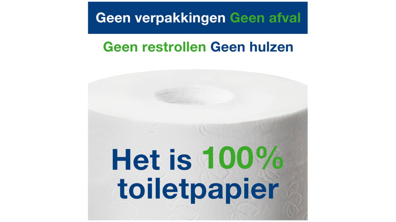 Toiletpapier Tork T7 hulsloos advanced mid-size 2-laags 900vel wit 472199