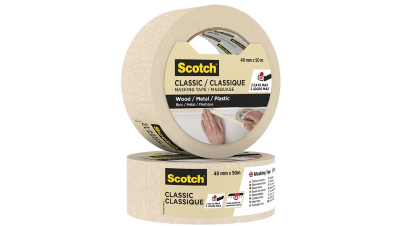Afplaktape Scotch Classic 48mmx50m beige