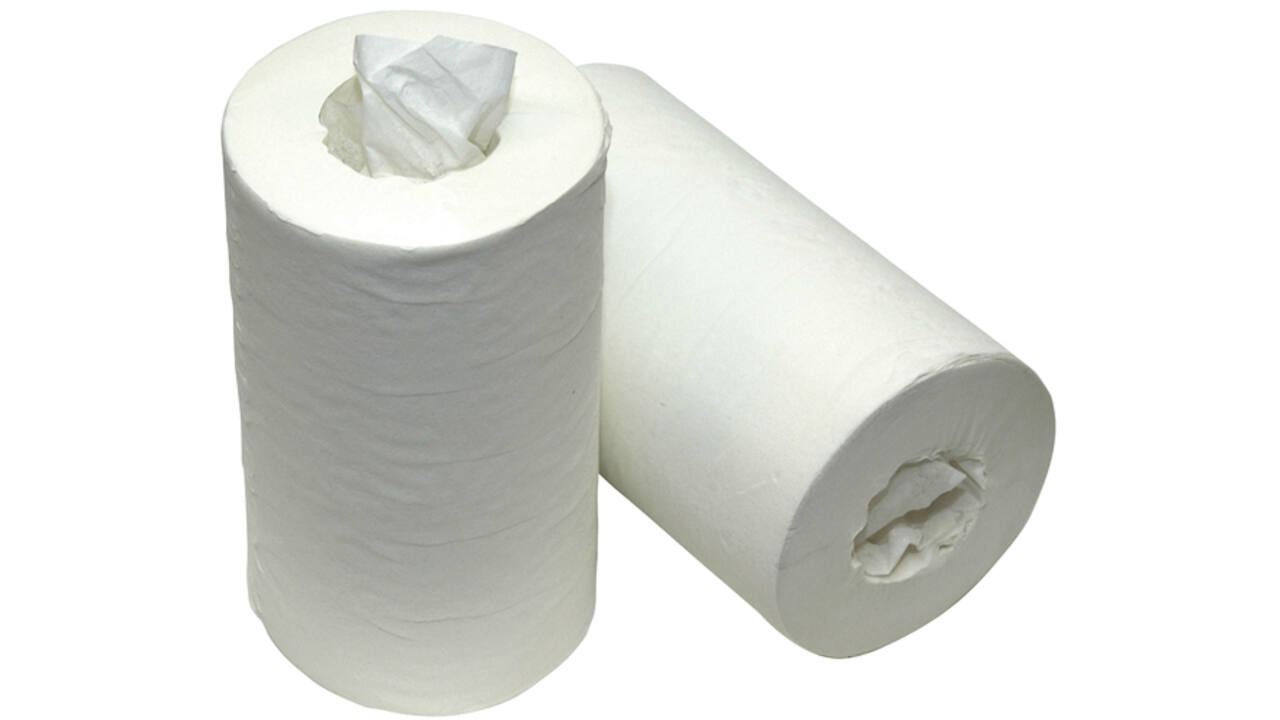 Poetspapier mini 1-laags 120m wit
