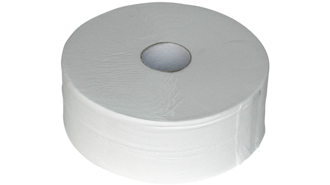 Toiletpapier Euro Products P4 maxi jumbo 2l recycled 380m wit 240238
