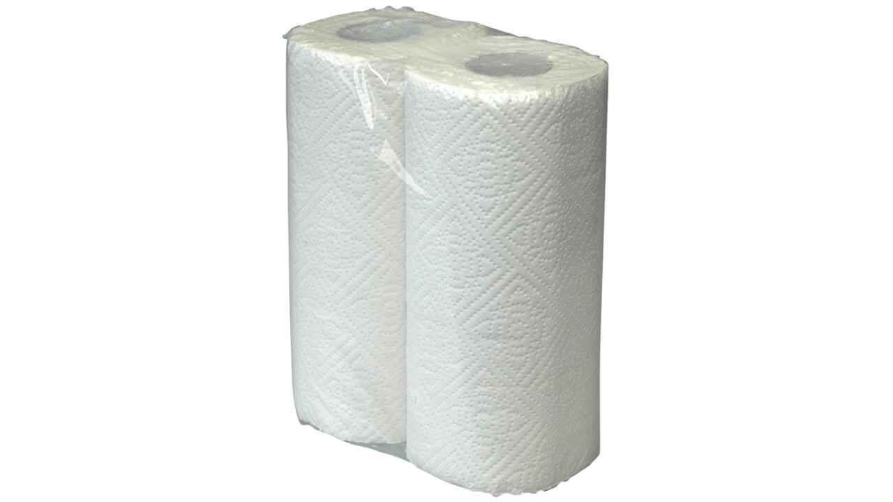 Keukenrol 2laags 50vel wit