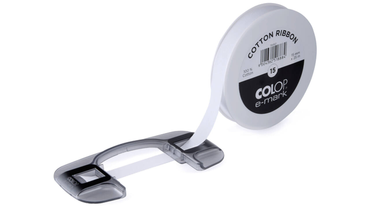 Tekststempel Colop E-Mark lint geleider 15/25mm set