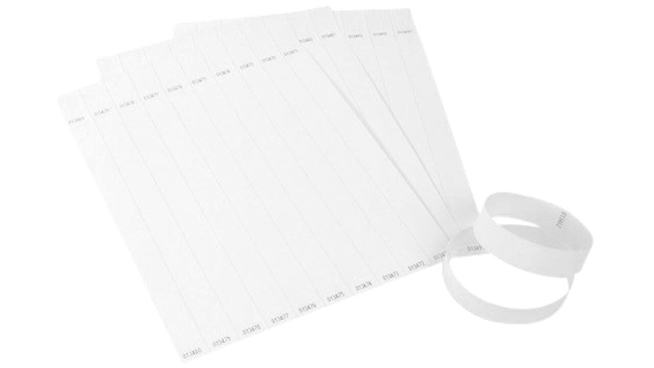 Tekststempel Colop E-Mark polsbandjes 19mm x 250mm 100st