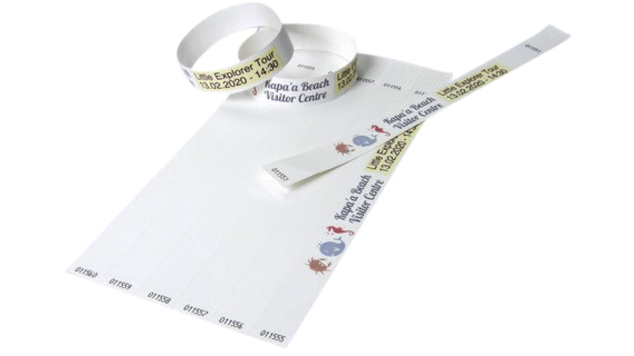 Tekststempel Colop E-Mark polsbandjes 19mm x 250mm 100st