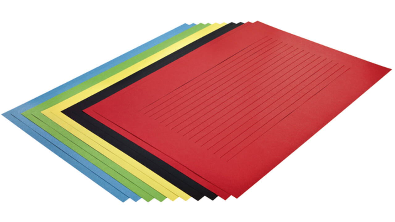 Vlechtpapier Folia 130gr 35x50cm 10 vel assorti kleuren