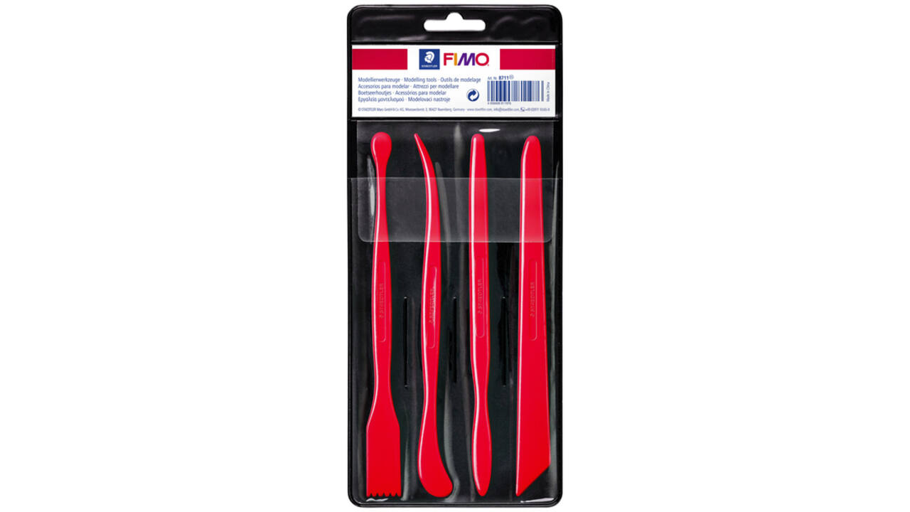 Boetseerhoutjes Fimo Staedtler kunststof blister à 4 stuks