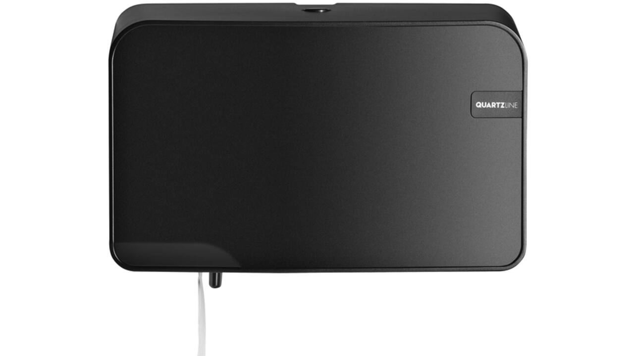 Toiletpapierdispenser QuartzLine Q2 duo zwart 441052