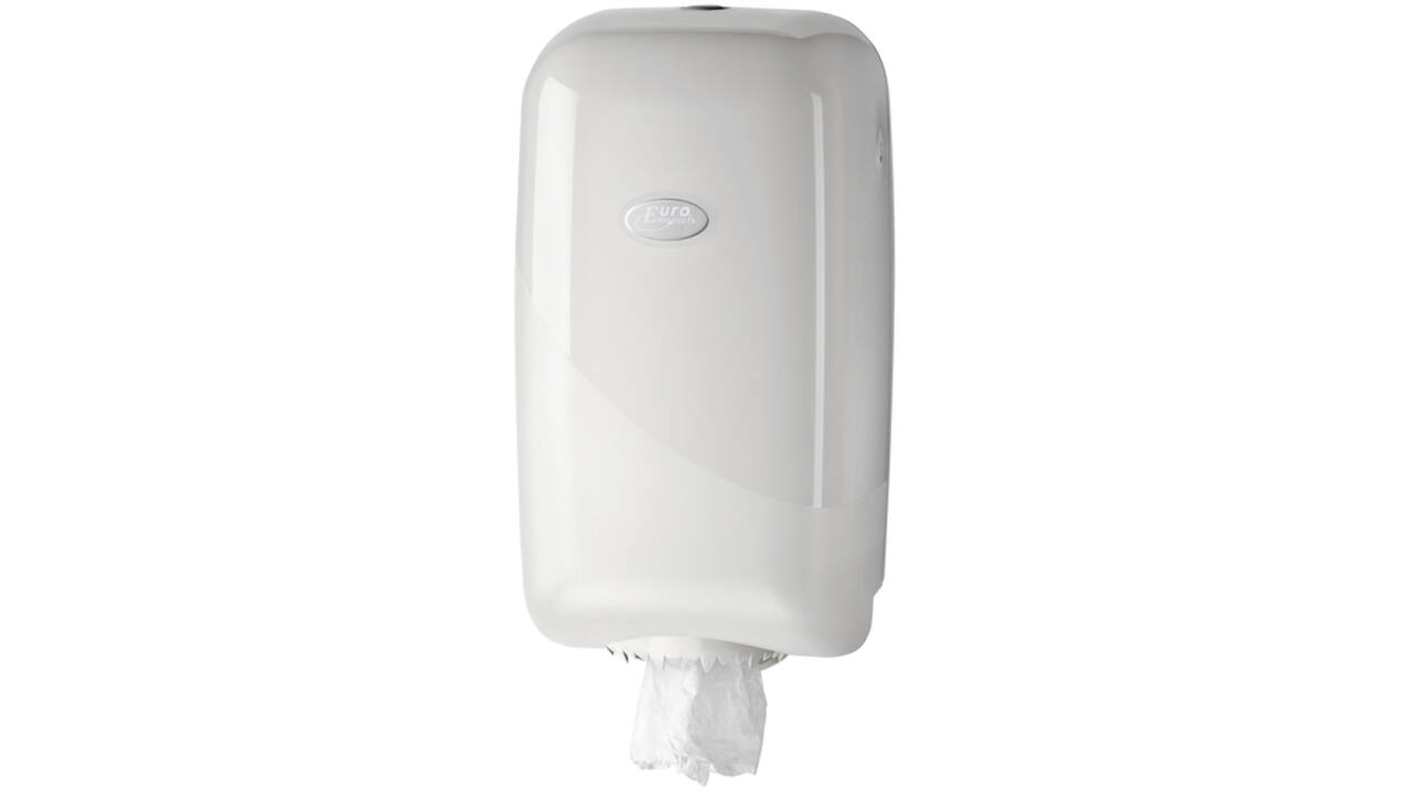 Poetspapierdispenser Pearl Line P17 mini wit 431105