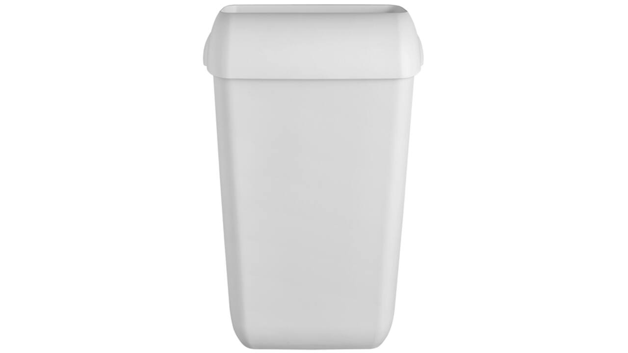Afvalbak QuartzLine Q27 open inworp 43 liter wit 441404d