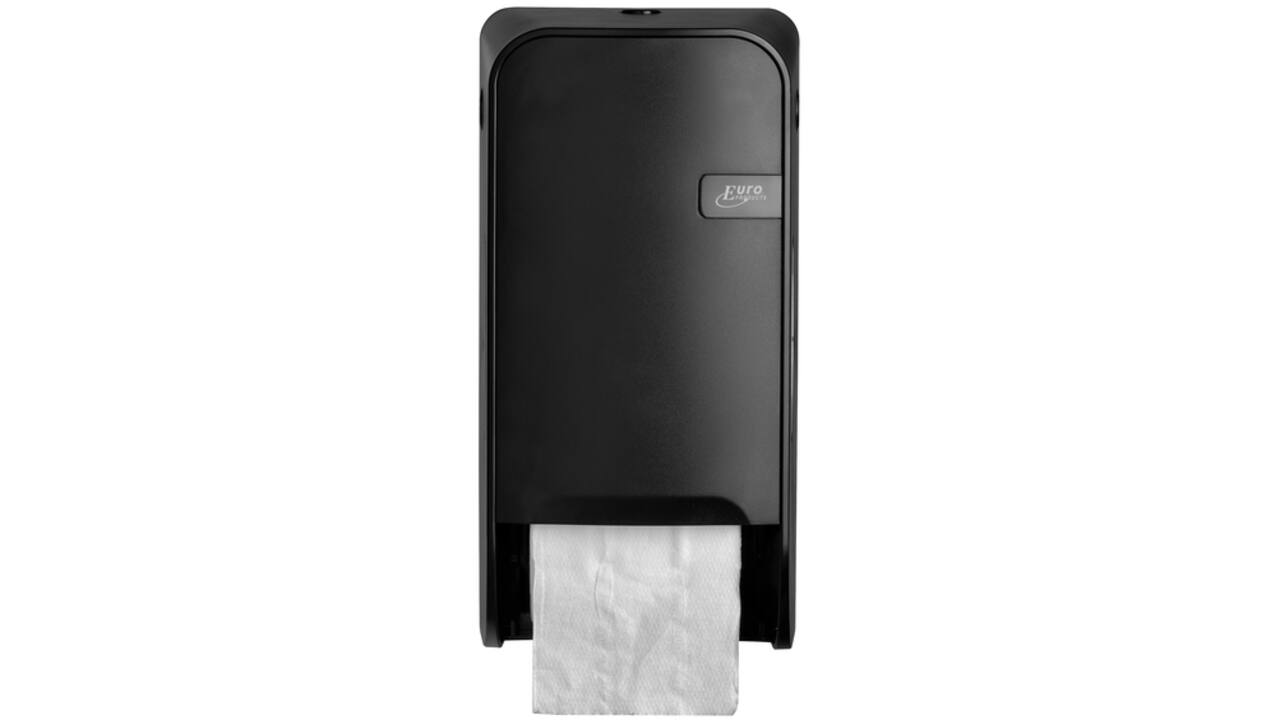 Toiletpapierdispenser QuartzLine Q1 doprol duo zwart 441051