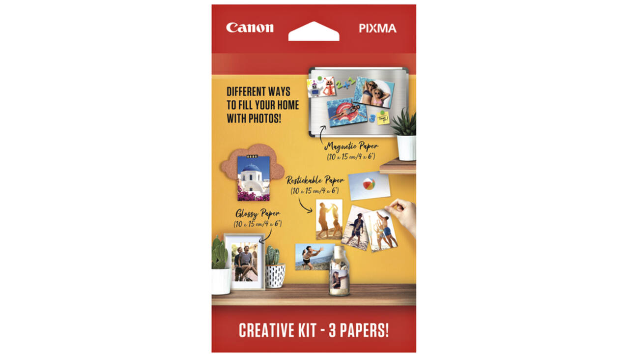 Fotopapier Canon creatieve kit met 3 soorten papier
