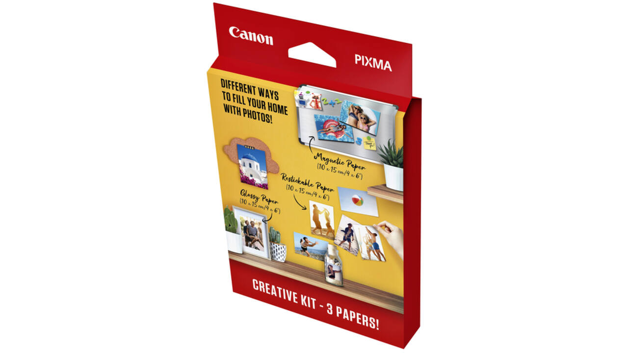 Fotopapier Canon creatieve kit met 3 soorten papier