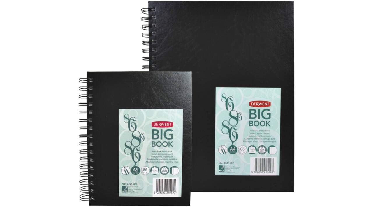 Schetsboek Derwent BIG BOOk A5 harde kaft