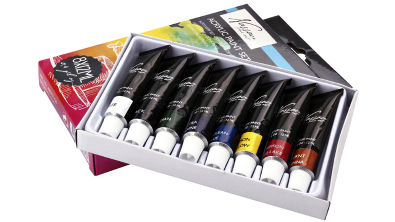 Acrylverf Nassau Art set met 8 kleuren