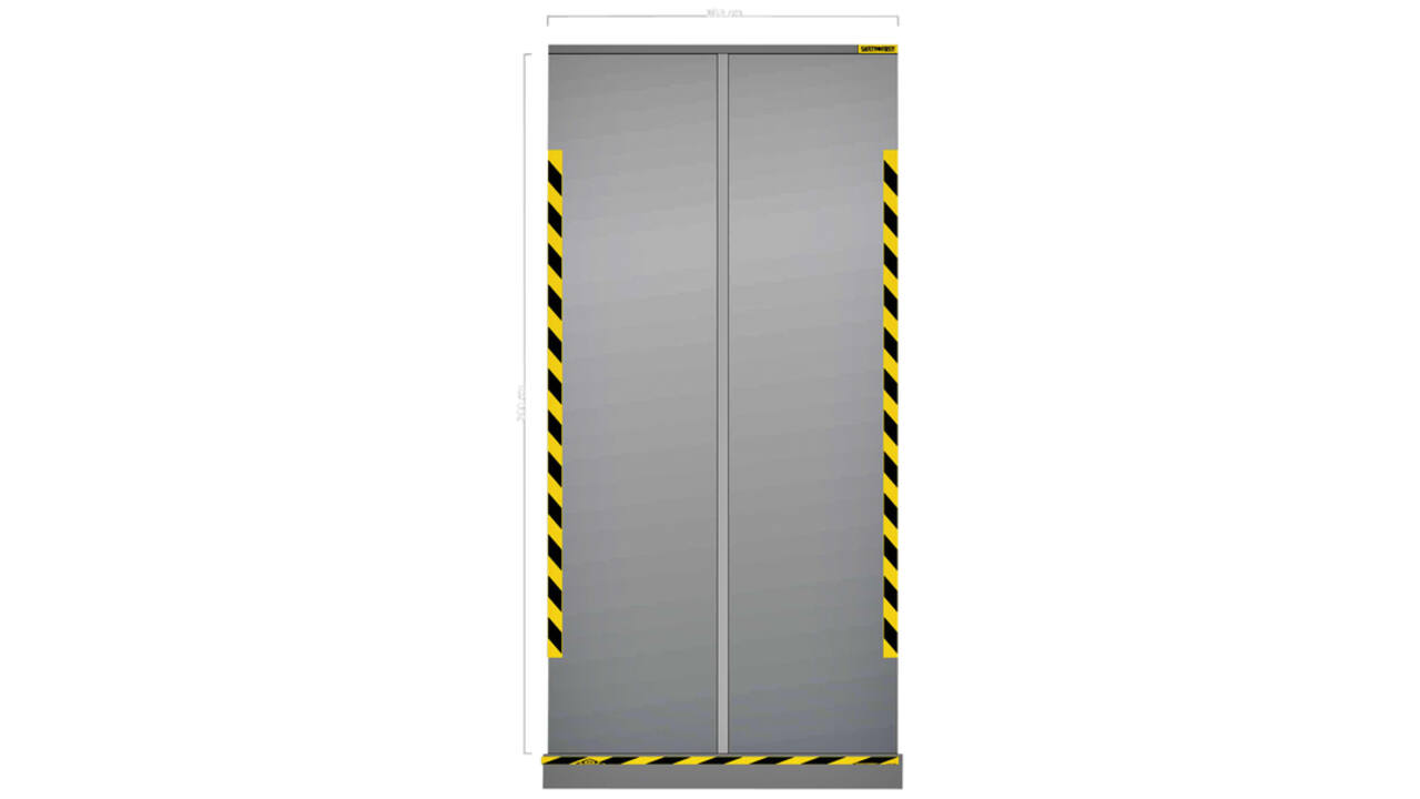 Hygiënescherm Djois oprolbaar 2x1m transparant