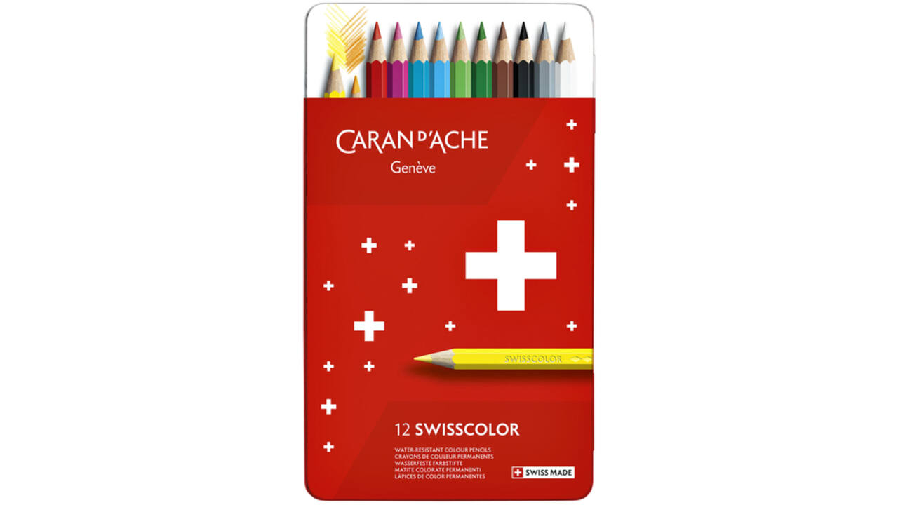 Kleurpotloden Caran d'Ache Swisscolor 12stuks ass