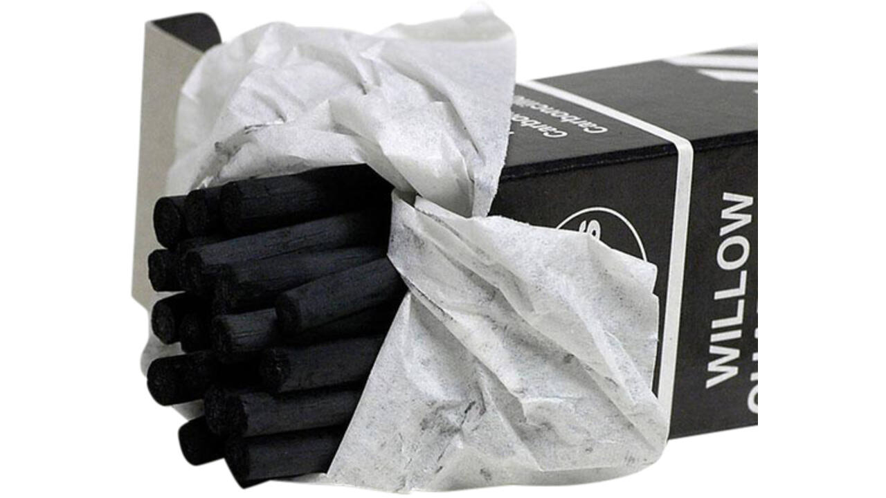 Houtskool Coates 5-6mm doos à 25 stuks