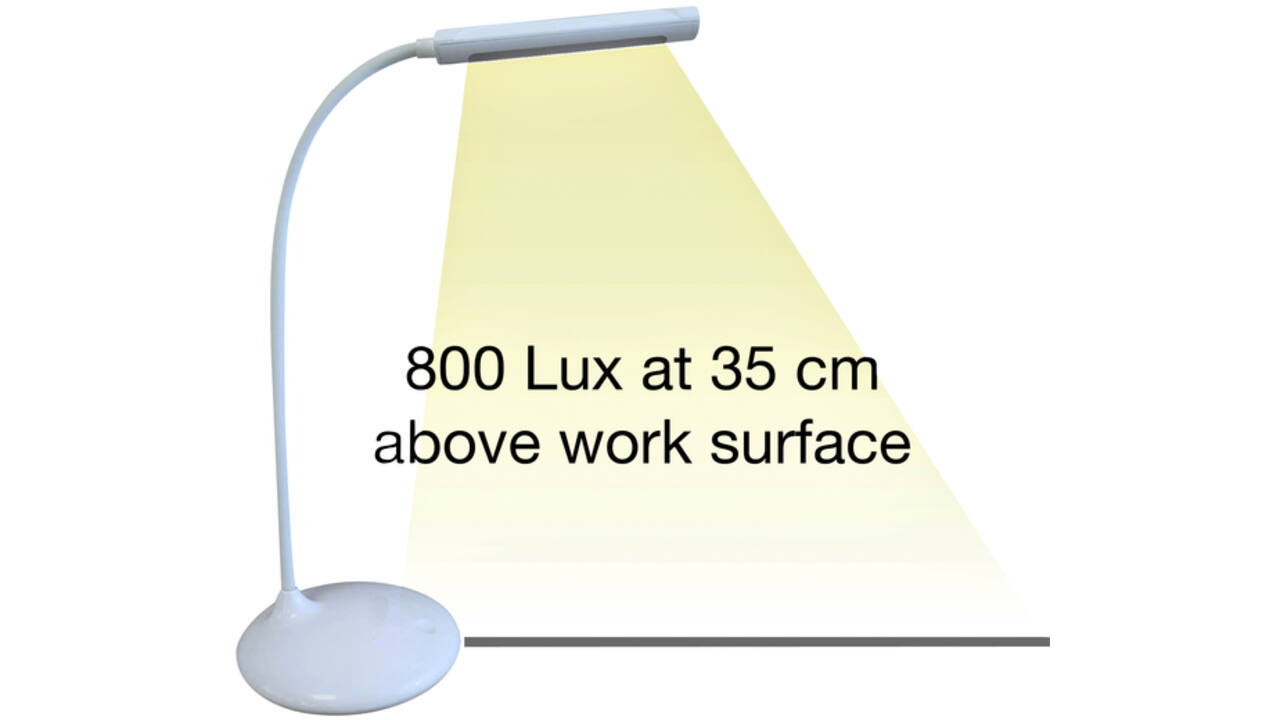 Bureaulamp Unilux Nelly led wit