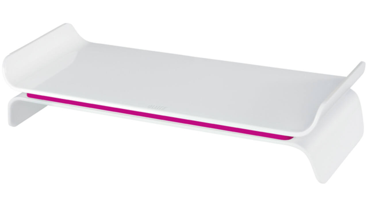 Monitorstandaard Leitz WOW Ergo verstelbaar roze