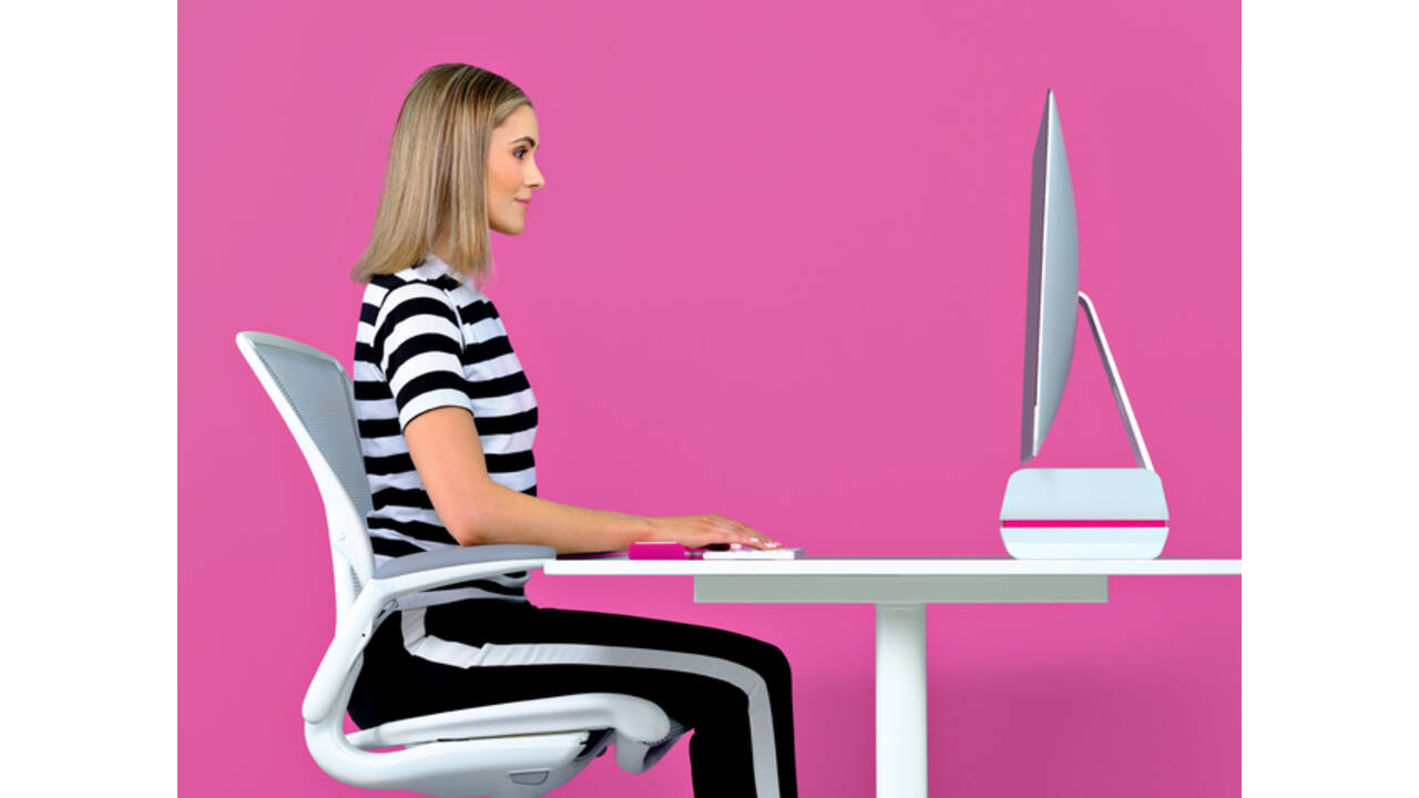 Monitorstandaard Leitz WOW Ergo verstelbaar roze