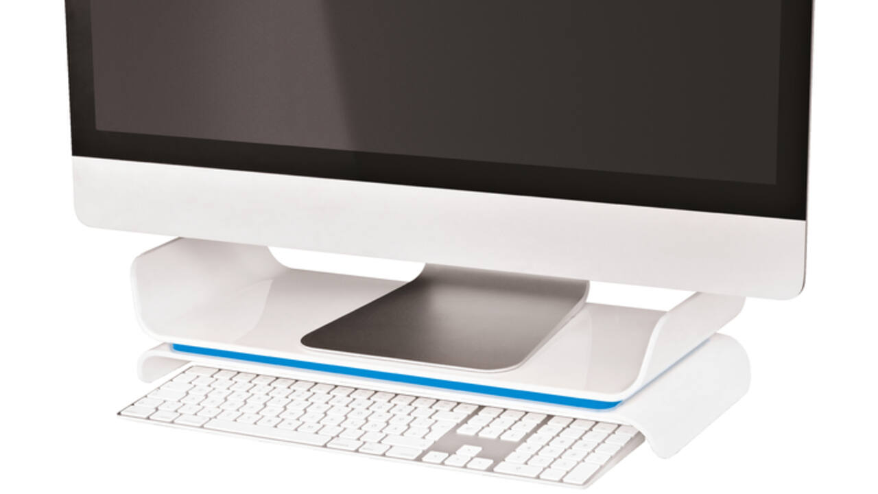 Monitorstandaard Leitz WOW Ergo verstelbaar blauw