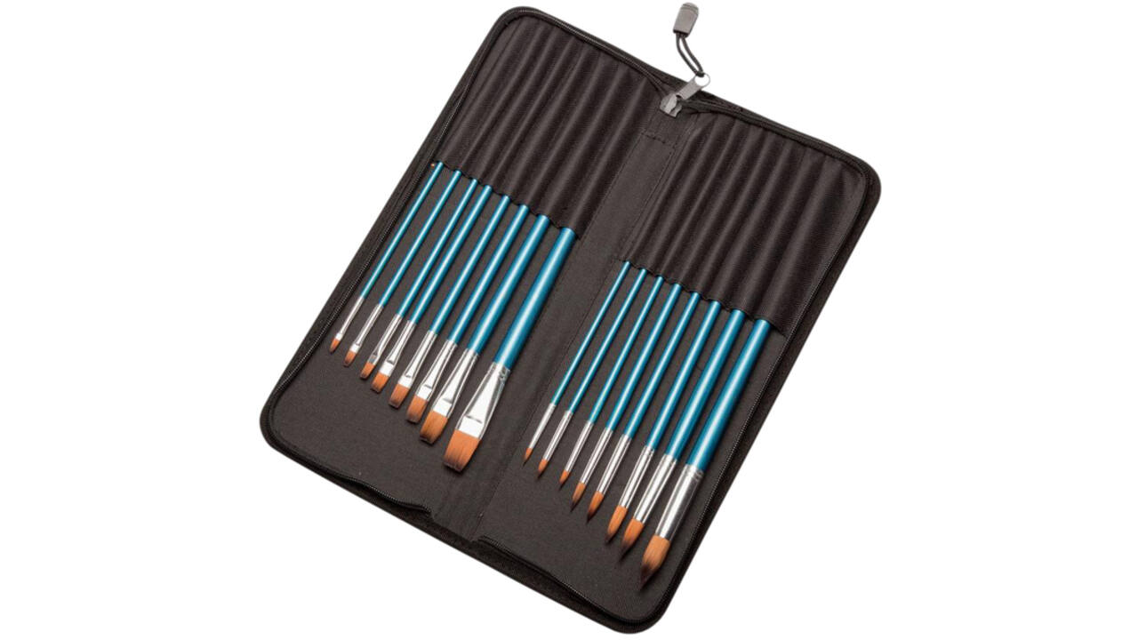Kwasten set Conda synthetisch 16 stuks in etui