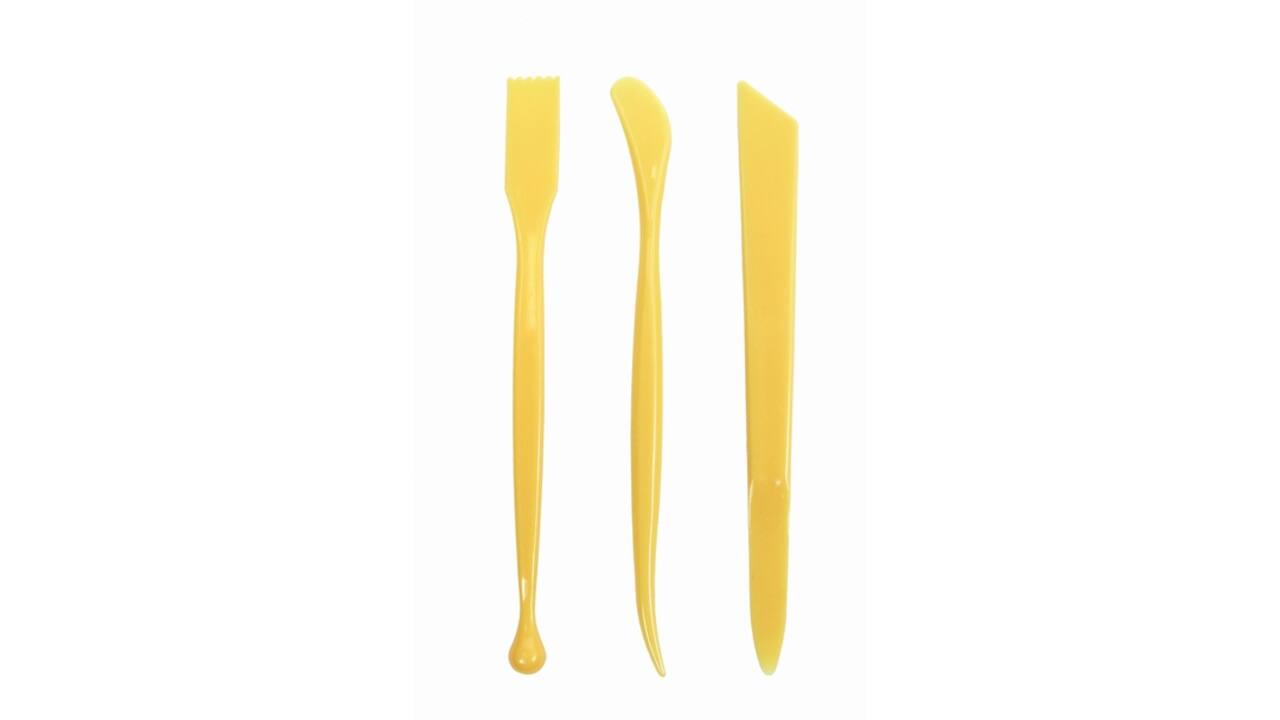 Boetseerspatel Conda set à 3 stuks 15 cm plastic