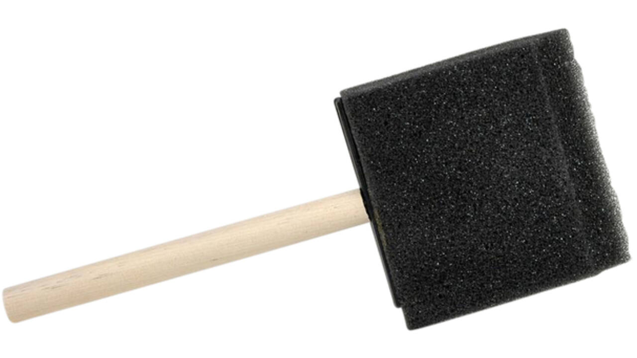 Foambrush Conda 1 25 mm 12 stuks hout