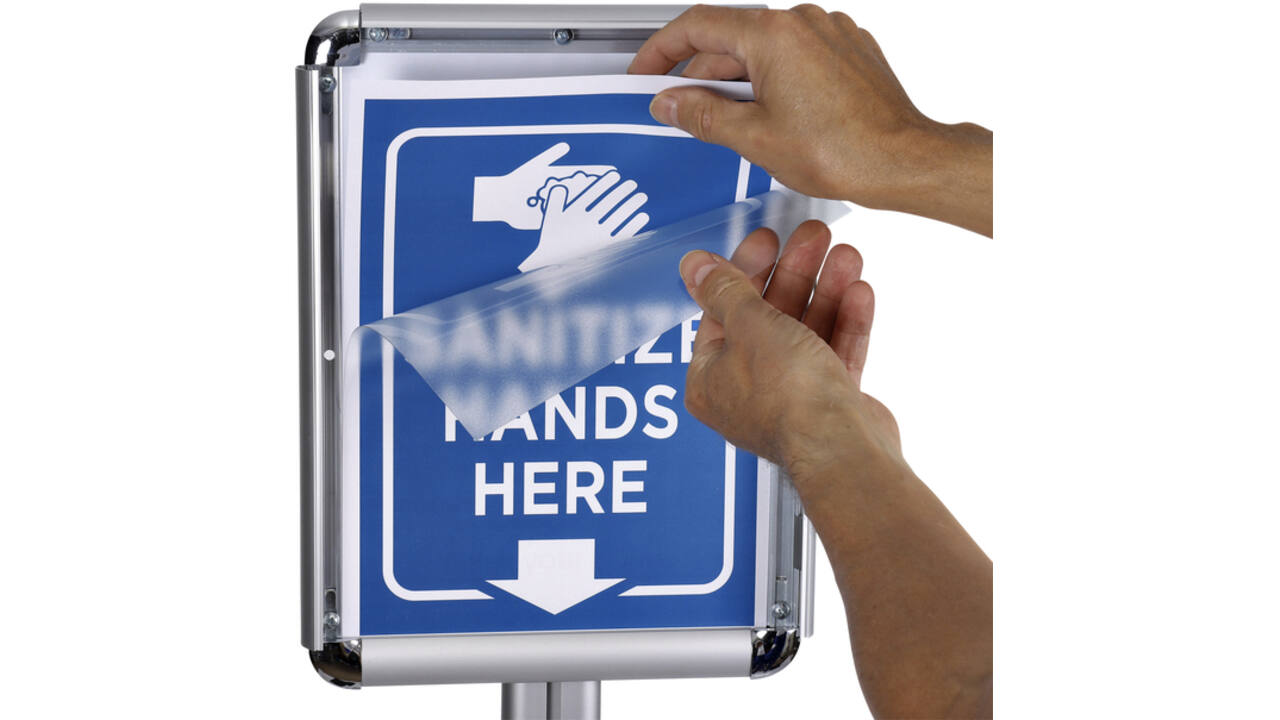 Handhygiëne infostand OPUS 2