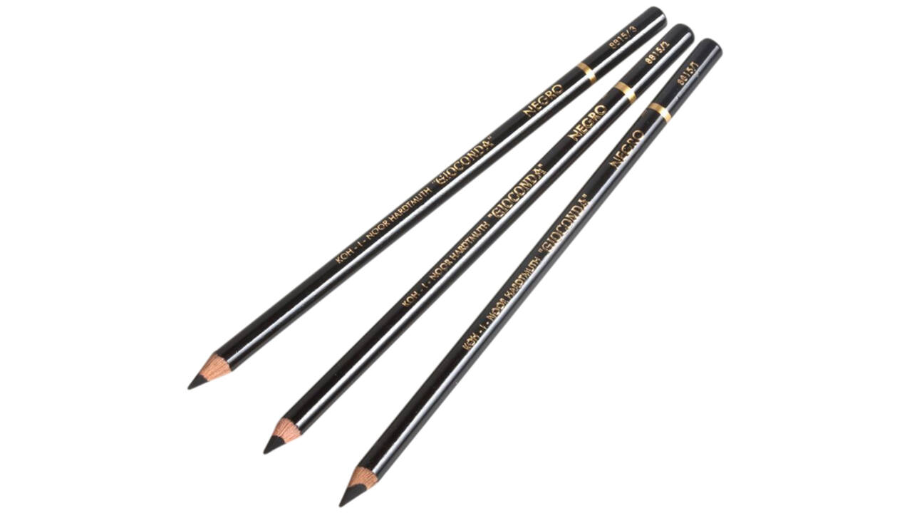 Krijtpotlood Koh-I-Noor gioconda 8815/2 medium zwart