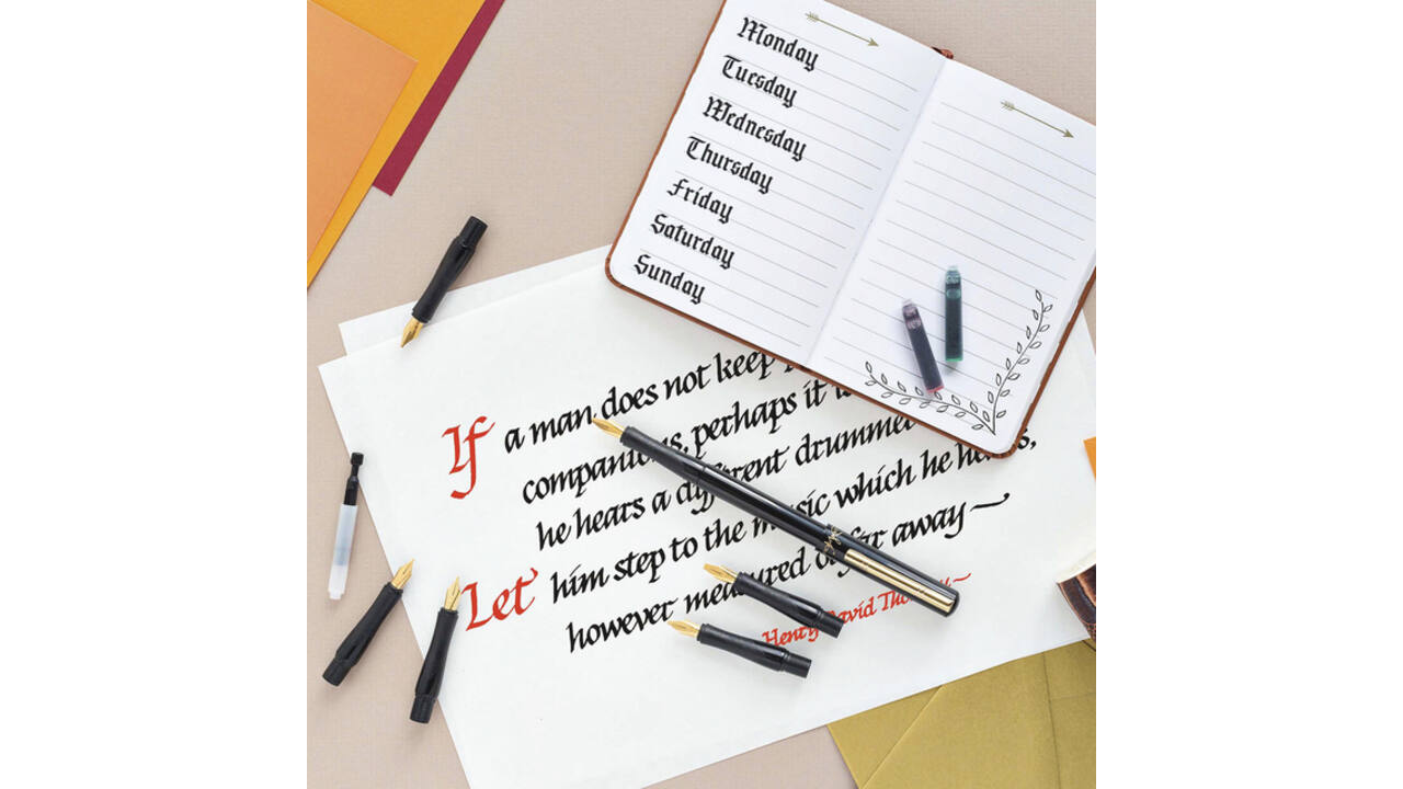 Kalligrafiepen Manuscript MC1155 deluxe 6-delig