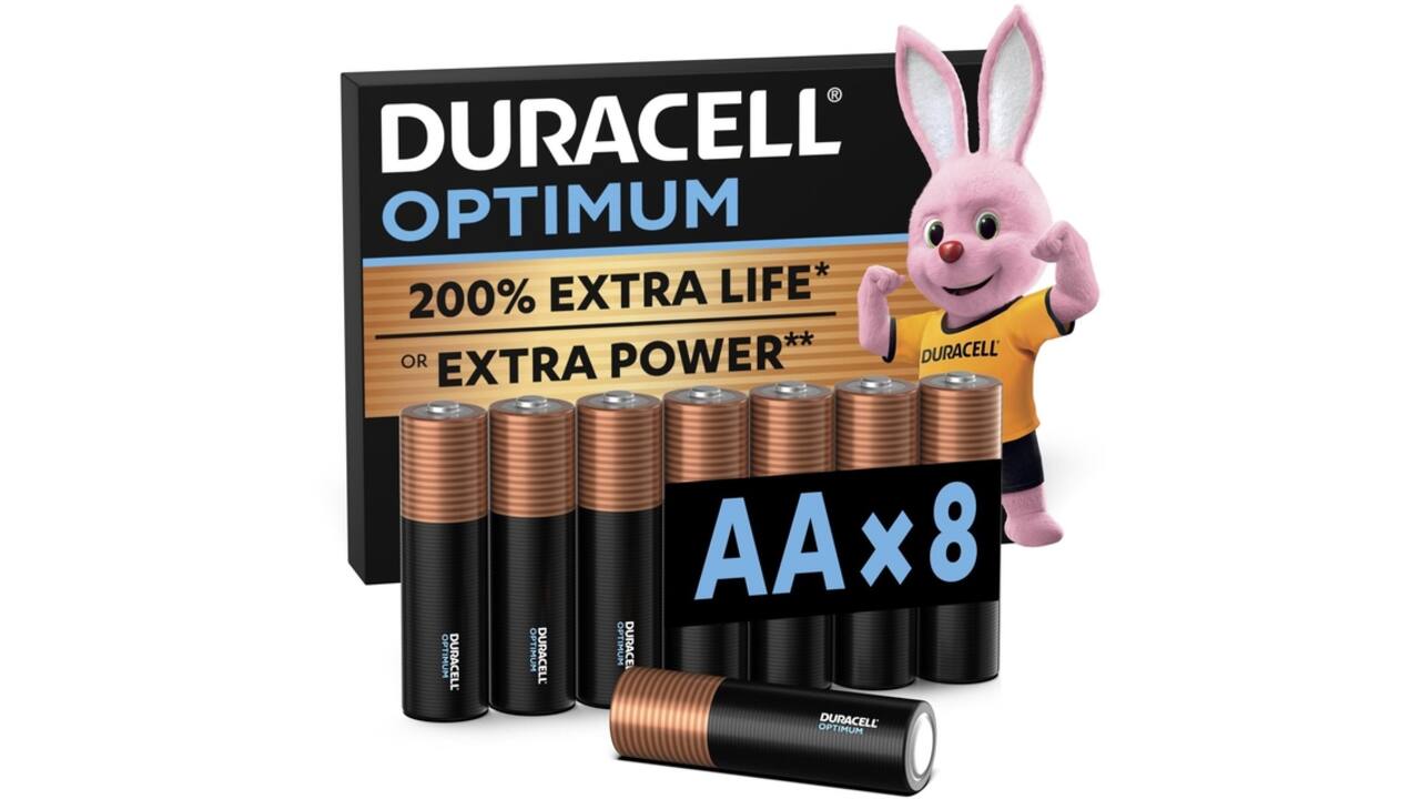 Batterij Duracell Optimum 200% 8xAA