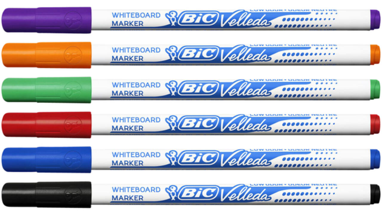Viltstift Bic Velleda 1721 whiteboard rond fijn rood