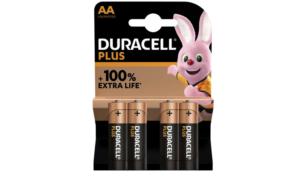 Batterij Duracell Plus 4xAA