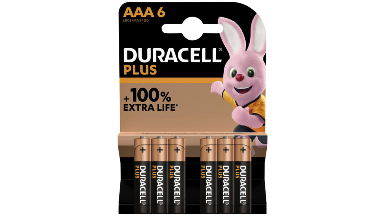 Batterij Duracell Plus 6xAAA