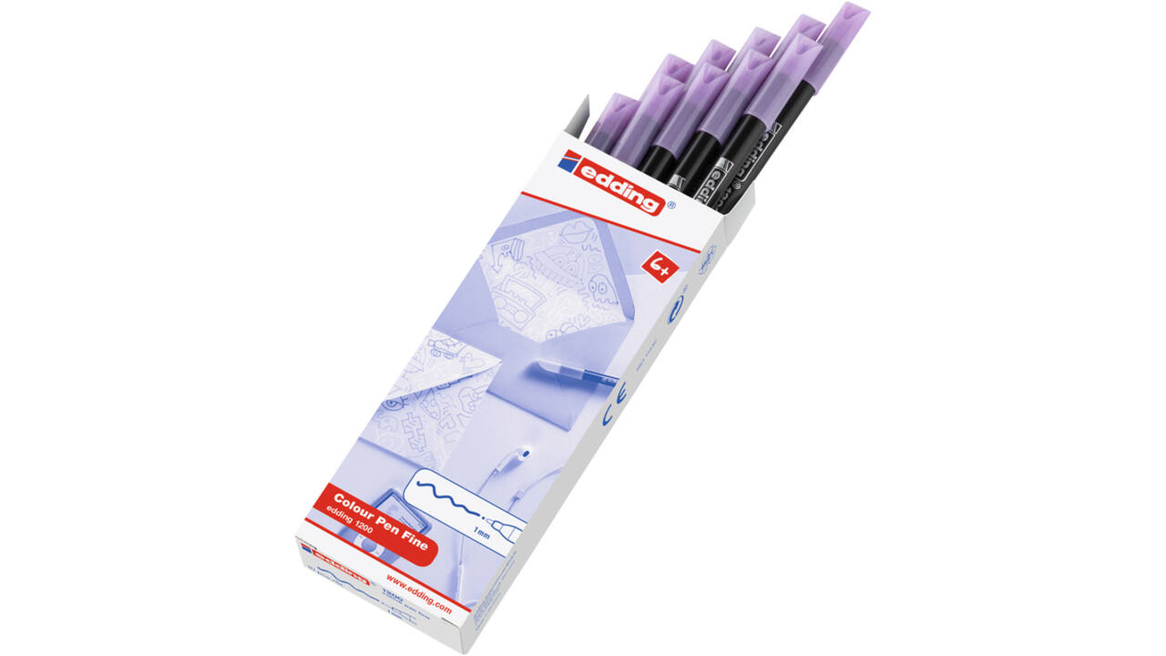 Fineliner edding 1200 087 fijn pastel bessenlavendel