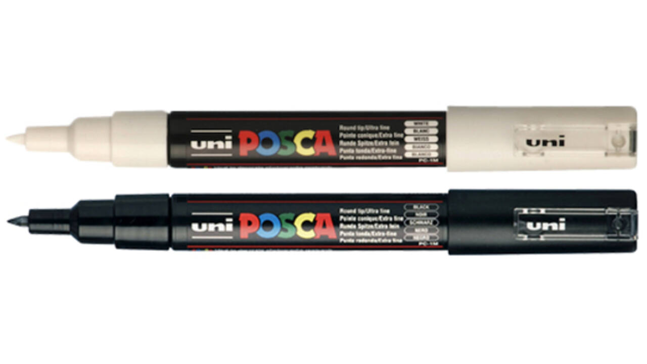 Verfstift Posca PC1MC extra fijn wit