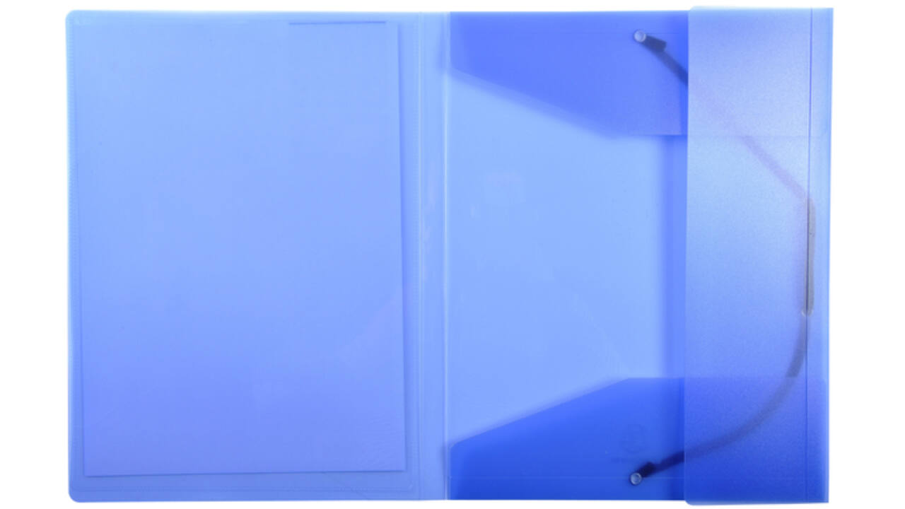 Elastomap Exacompta Kreacover A4 3 kleppen PP assorti